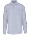 SP504 Spasso Long Sleeve Linen Shirt Linen Blue colour image